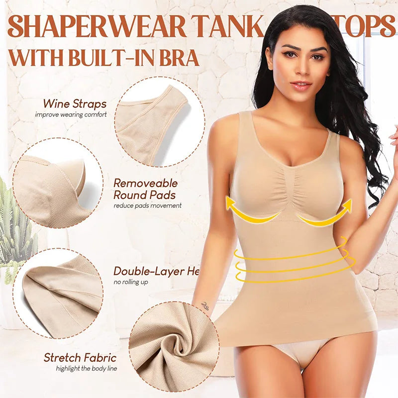 Débardeur Gainant Femme 2-en-1