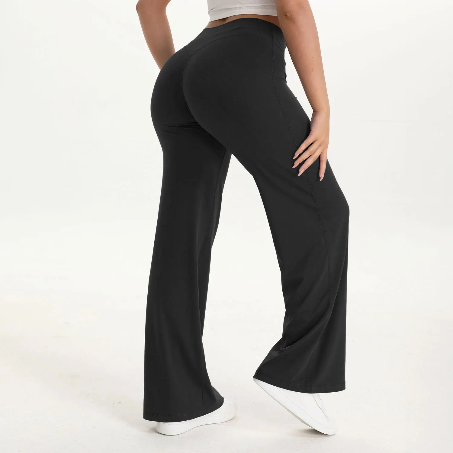Pantalon Flare Sculptant Taille Haute – Confort & Style